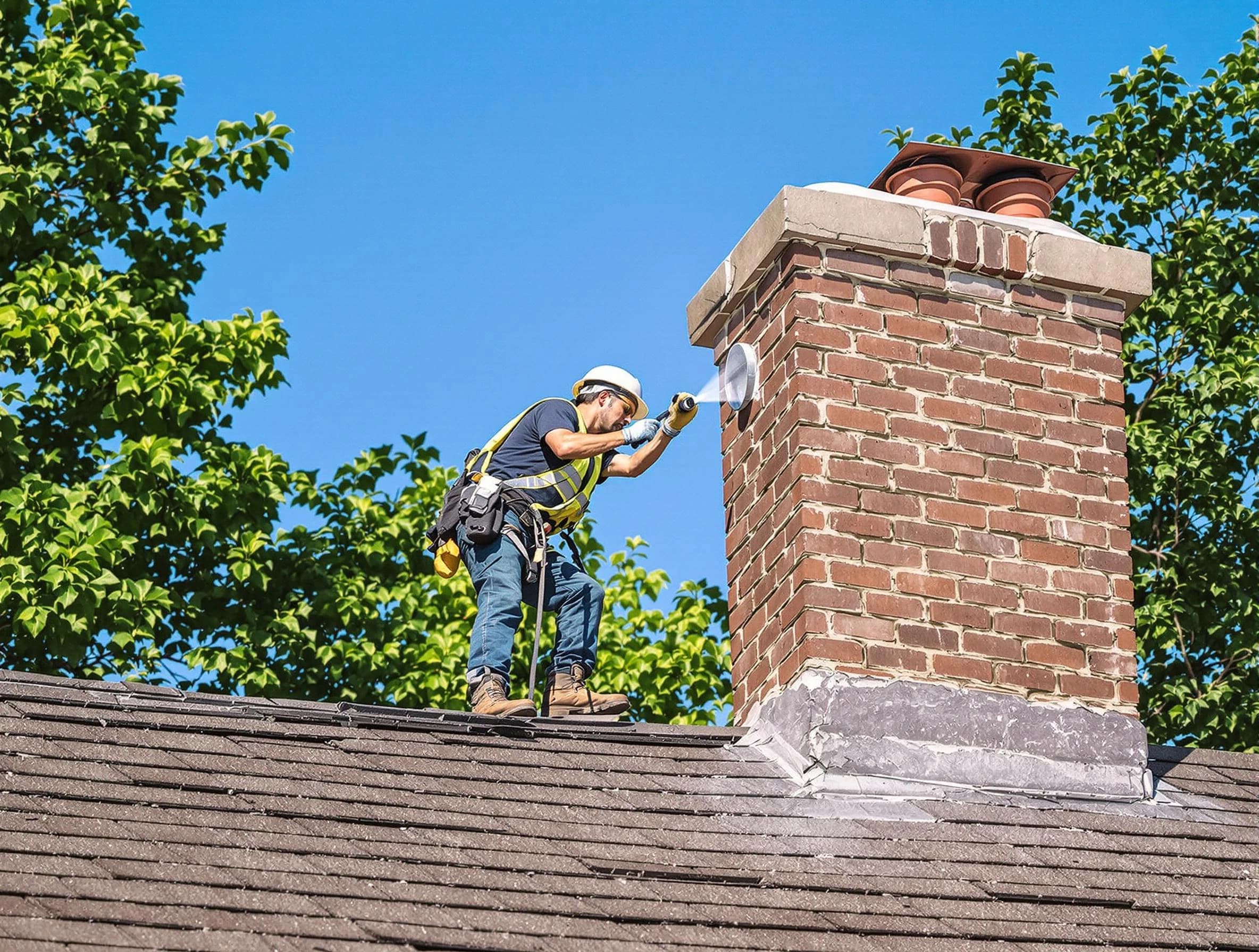 Hartsville Chimney Sweep performing an inspection with advanced tools in Hartsville, TN