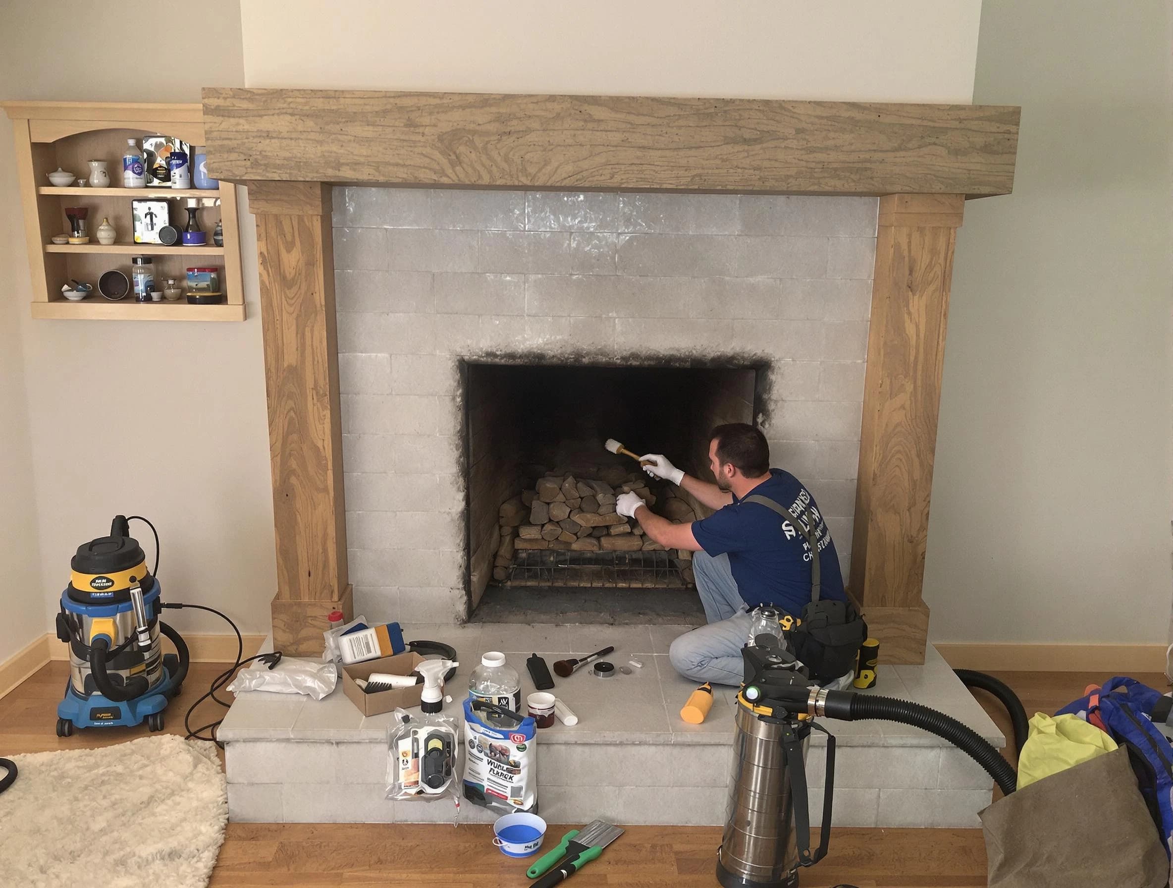 Detailed creosote removal process by Hartsville Chimney Sweep in Hartsville, TN