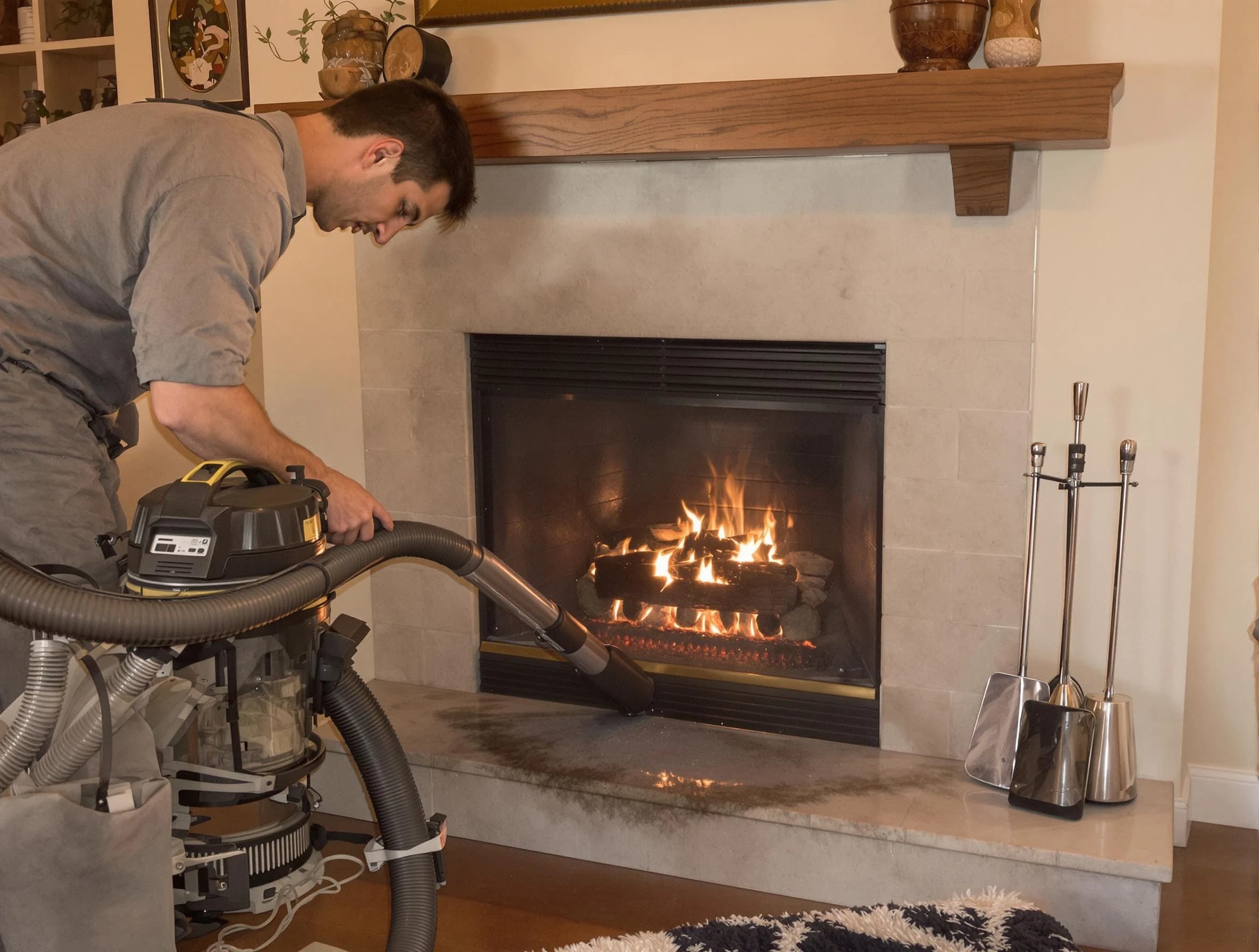 Routine fireplace upkeep by Hartsville Chimney Sweep in Hartsville, TN