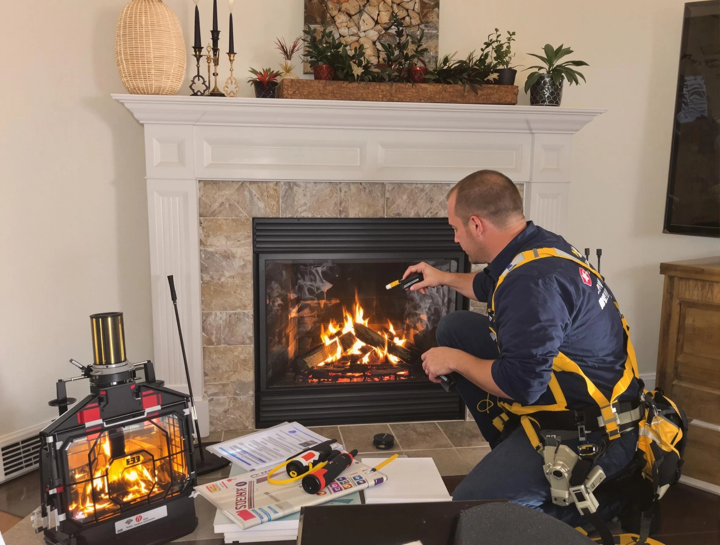 Safety-focused fireplace inspection by Hartsville Chimney Sweep in Hartsville, TN