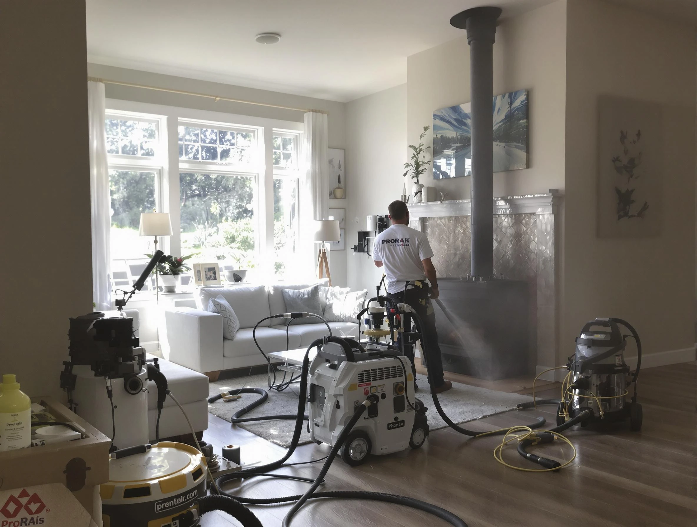 Soot removal service by Hartsville Chimney Sweep for a fireplace in Hartsville, TN